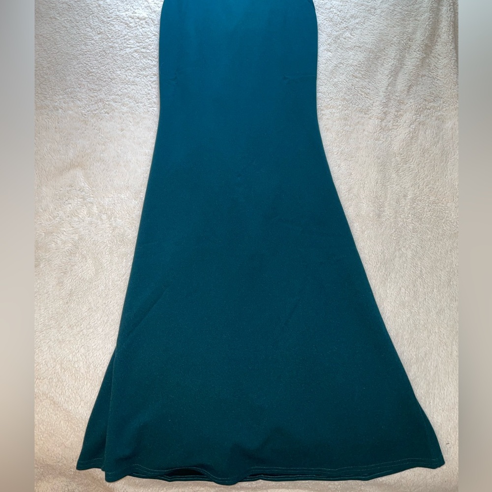 Lulus Moments Of Bliss Forest Green Backless Mermaid Maxi Dress - Picture 9 of 12